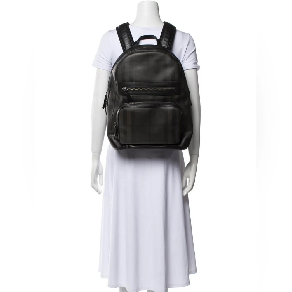 Burberry Smoked Check Backpack Black